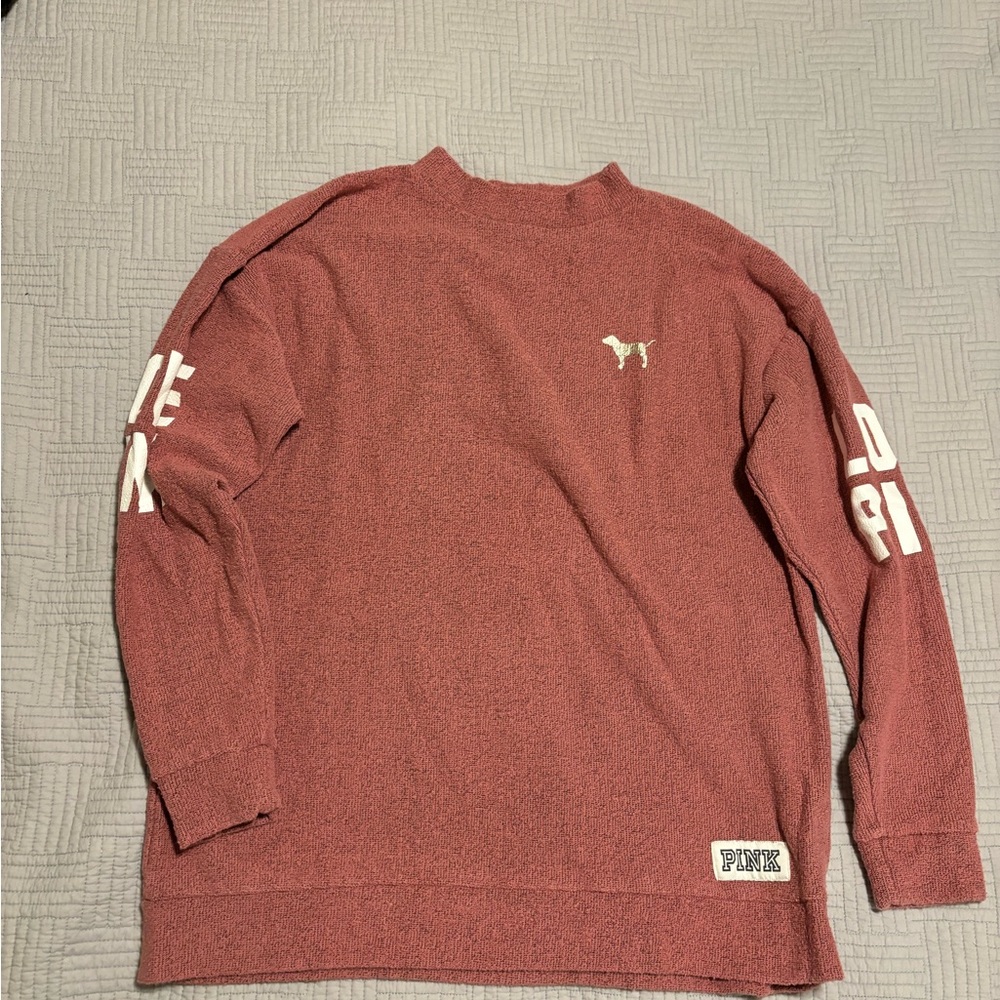 Victoria's Secret PINK Burgundy Crewneck Sweater